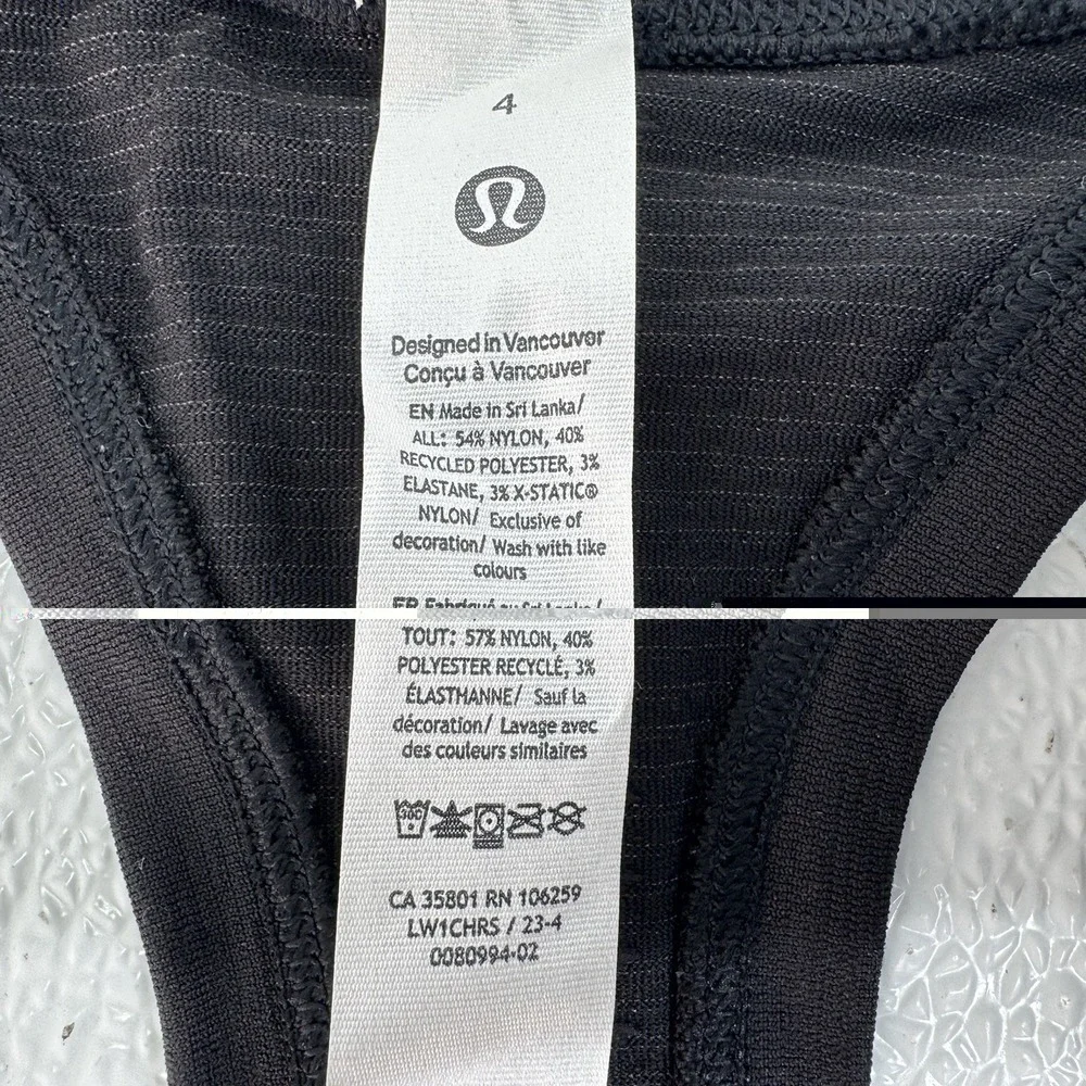 Lululemon Swiftly Tech Racerback Tank 2.0 / Size 4 Black